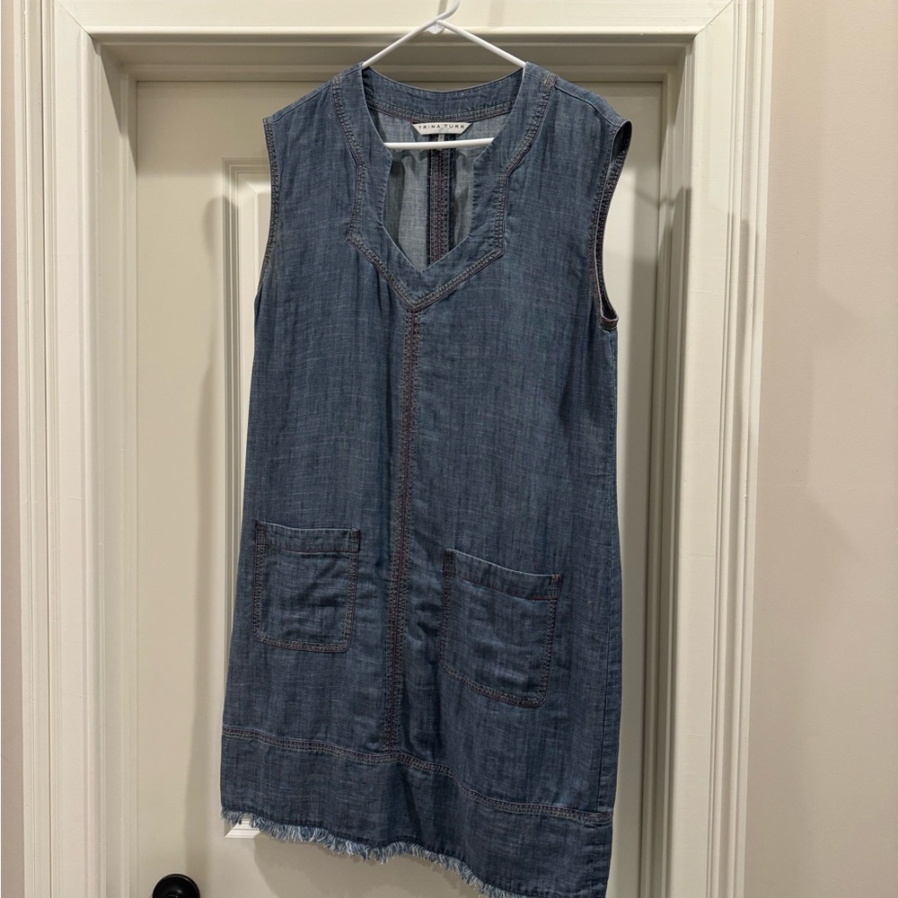 Trina Turk Chambray Shift, L